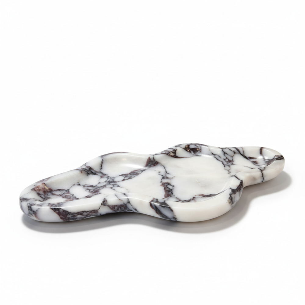 Marble Tray Calacatta Viola Organic Decorative Tray Lunarie